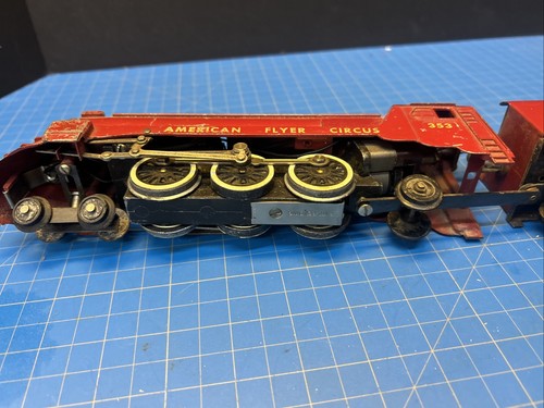 Vintage American Flyer 353 Circus Steam Locomotive w/Tender Original - Picture 7 of 8
