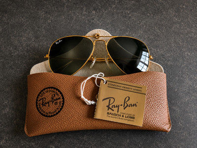 Seltene Vintage Ray Ban Piloten Sonnenbrille - Bausch und Lomb - 58-14