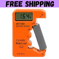 Battery Tester Checker, Universal Battery Tester for AA AAA C D 9V 1.5V, Small V