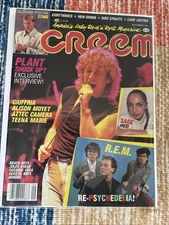 Creem Magazine REM Robert Plant  Sept 1985