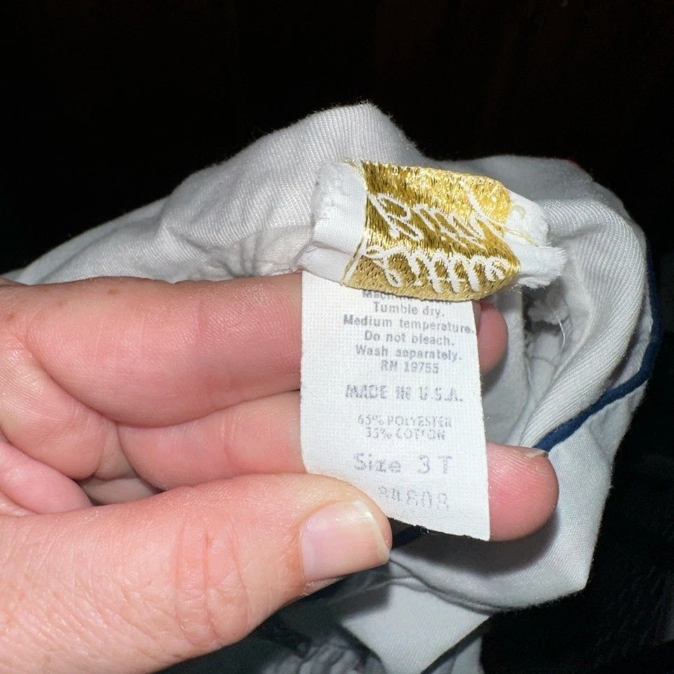 Traje de marinero Little Bitty mameluco vintage para niños talla 3T Foto 2 de 4