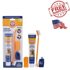 for Pets Tartar Control Kit for Dogs Contains Toothpaste, Toothbrush & Finger...