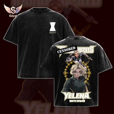 Yelena Belova - White Widow Thunder Team Leader MCU Tee Premium Acid Washed
