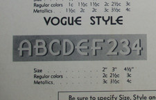 HALLCRAFT Die-Cut Display Letters & Numbers Display Signage Menu Board NOS