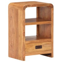 Nachttisch 40X30X60 Cm Massivholz Mit Honigfarbenem Finish