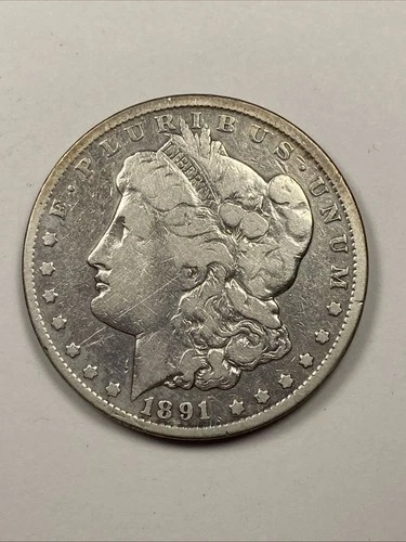 1891-CC Carson City Morgan Dollar 1.00. Net Fine.