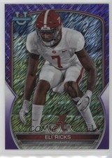 2022 Bowman U Chrome Purple Shimmer Refractor Eli Ricks #28 0u66