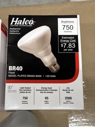 65BR40/FL /H Halco BR40FL/65/H # 75010 Hal BR40 Flood *2-pcs - Picture 4 of 8