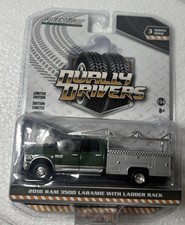 Greenlight 1/64 Scale LE Dually Drivers 2018 Ram 3500 Laramie w/Ladder Rack GL