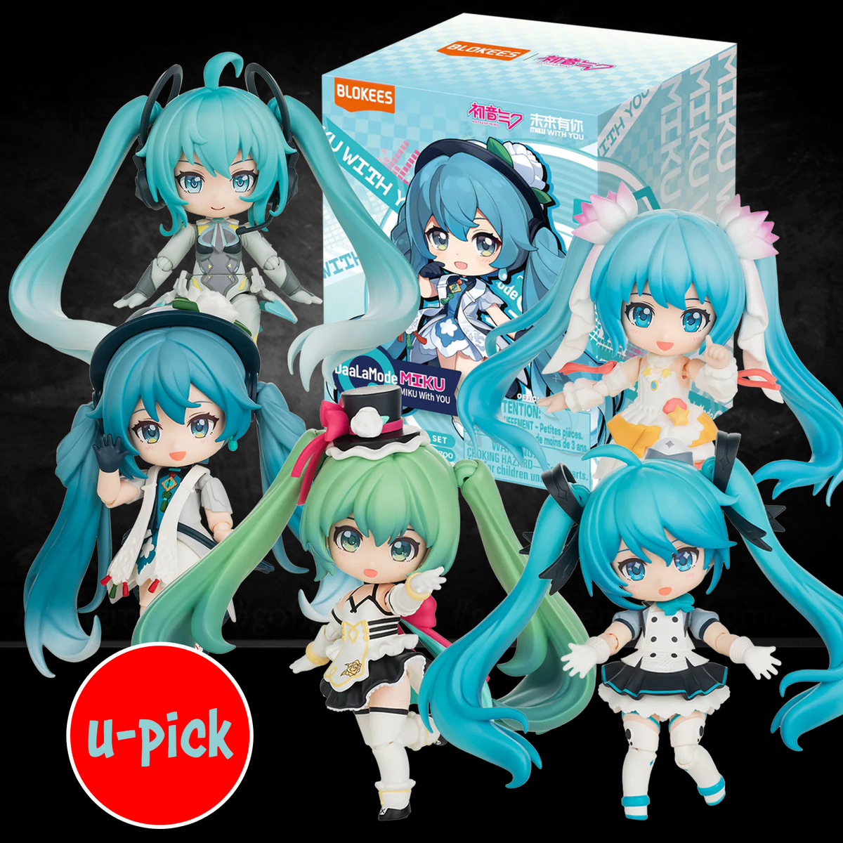 Hatsune Miku DaaLaMode Series U-PICK Miku With You Blokees Model