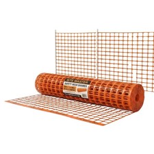 Temporary Orange 50m Mesh Barrier Fencing Safety Net On a Roll For Construction