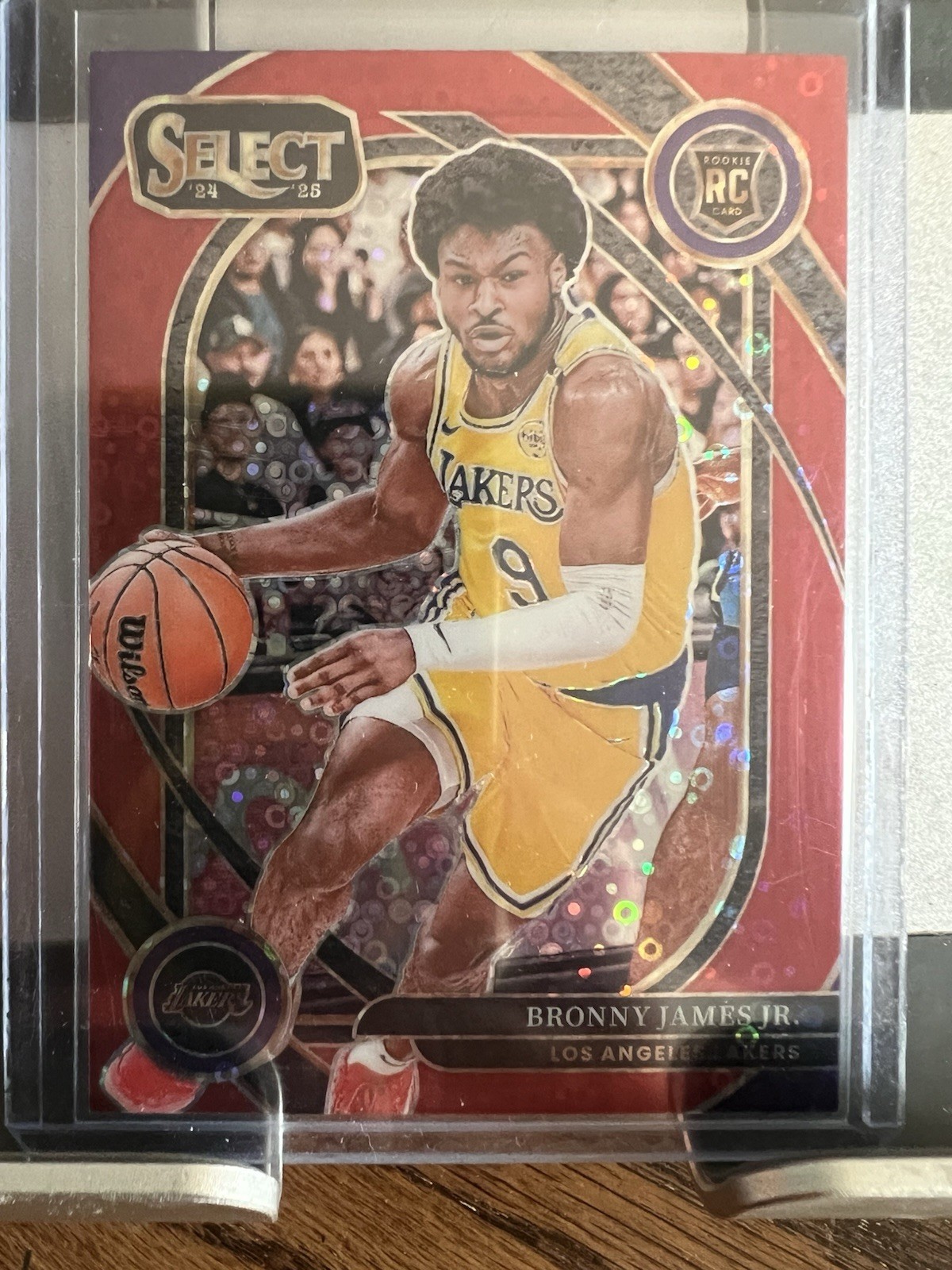 2024-25 Panini Select Bronny James Jr. Rookie /49 #290 Red Disco