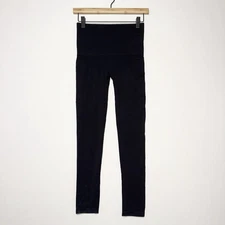 Assets By Spanx High Waisted Seamless Leggings Womens Large Black Stretch