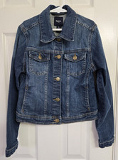 Girls Gap Kids Denim Jacket, Snap Closure, Size L 10-11 Years 