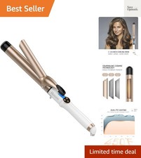 1 1/4 Inch Curling Iron Dual Voltage, Ceramic Long Barrel 1.25 Inch Hair Curl...