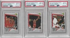 MICHAEL JORDAN 1997 UPPER DECK INTERNATIONAL STICKERS 3 CARD PSA 8 LOT