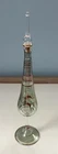 Collectable delicate Egyptian glass Perfume Bottle Gold colour gilt & stopper