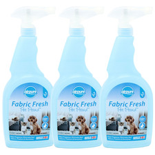 3 x Airpure Fabric Fresh Room Freshener For Pet Beds Clothes Bedding 750ml