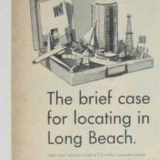 The Brief Case For Locating In Long Beach 1966 Ad Promotion Port Business Growth