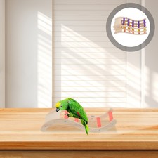 3pcs Wooden Bird Perch Stand: Parrot Toys Ladder For Cage - Solid Wood Ladder