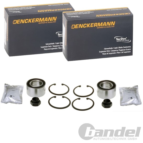 2X Denckermann RADLAGER-SATZ Vorne Passend FüR Seat Arosa Vw Golf Jetta Lupo Pol-image