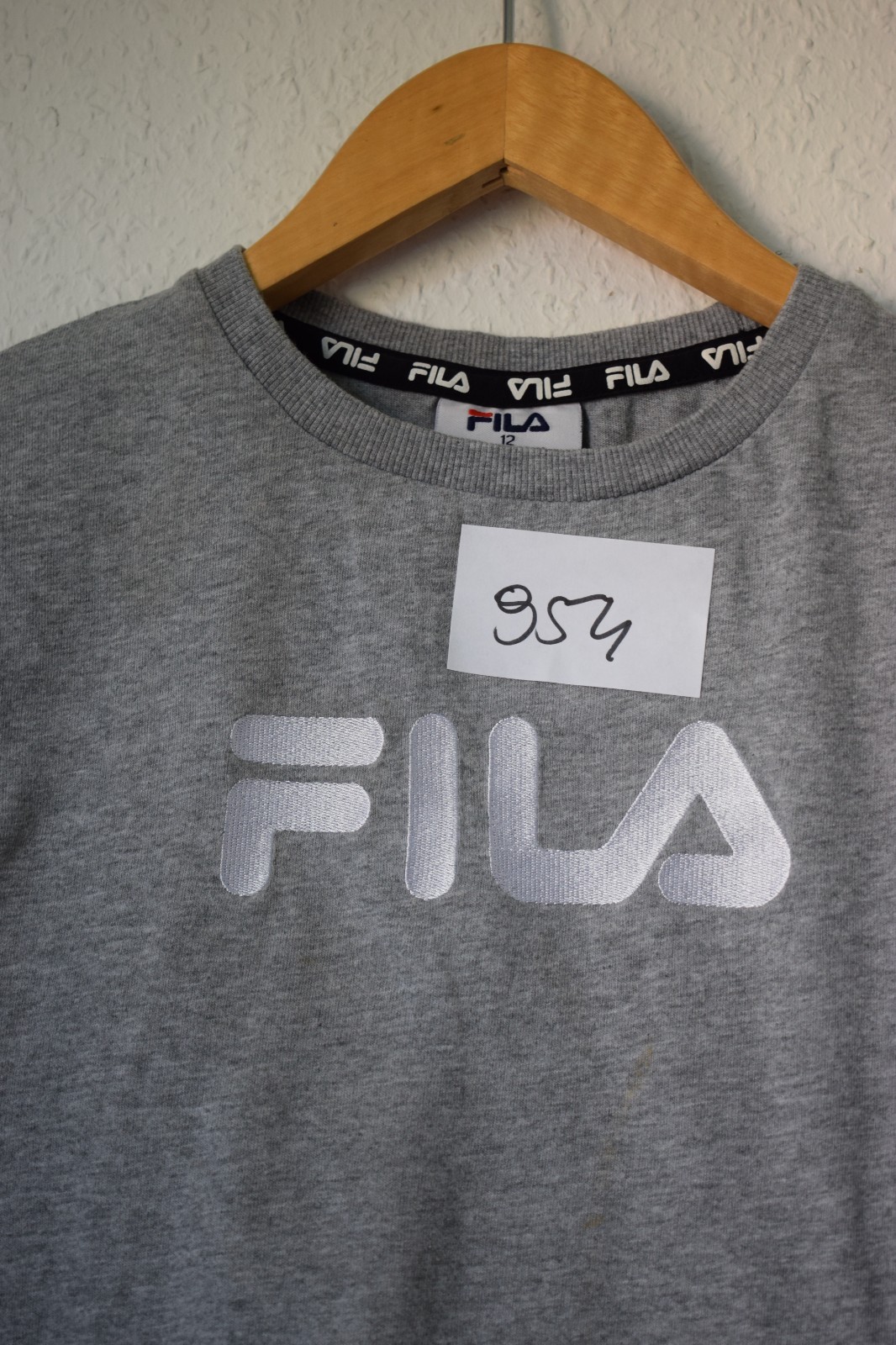 Fila Essential Heather Grey Logo T-Shirt image 4