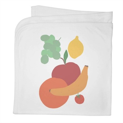 Babydecke / Schal ''Viele bunte Früchte'' Baumwolle (BY00044678)