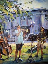 Joseph Morton Luby - Mort - Original - Oil - 12” x 16” - Art - Music Concert