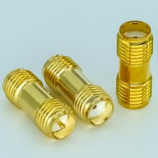 SMA Barrel Adapter Connector 3 PCS SMA/RPSMA Female to SMA/RPSMA Female