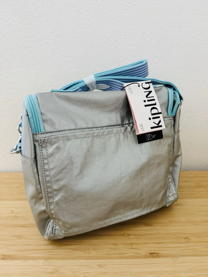 KIPLING Kichirou Lunch Food Bag Chromapop Metallic - Image 3 of 4
