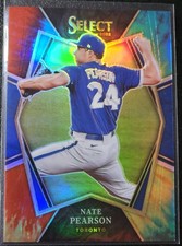 2022 Panini Select #174 Nate Pearson Premier Level Tie Dye /20 Blue Jays/Cubs