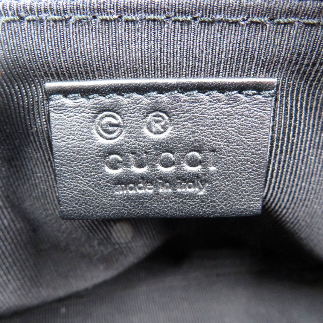 Gucci Lizard Black Handbag Accessory Pouch Gold Hardware Used thumbnail 6