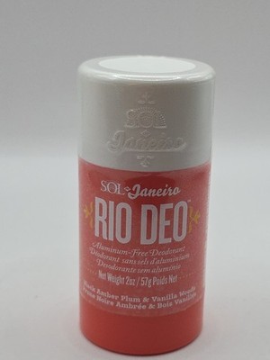 Rio Deo ~ Aluminum Free Deodorant. Black Amber Plum & Vanilla Woods  2oz Sealed