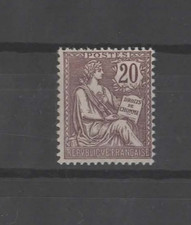 timbre France neuf 1902 N° Y&T 126 "Type Mouchon retouché" (**) cote 410,00€