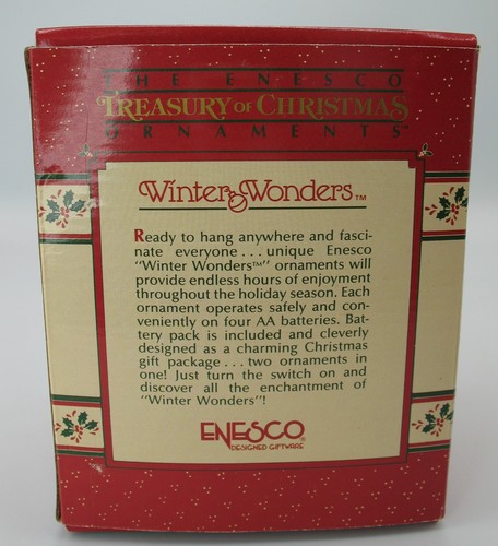 New Enesco Winter Wonders YULETIDE CAROUSEL 1988 #559350 NIB NRFB NOS Vintage - Picture 7 of 9