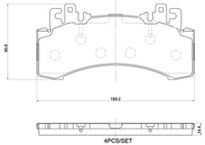 BREMBO Bremsbelagsatz Scheibenbremse PRIME P 50 182 für MERCEDES EQE V295 EQS