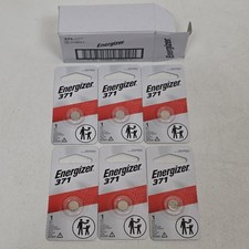 NEW 6 Energizer Silver Oxide Watch Battery 371 6pk . Exp. 03/2029