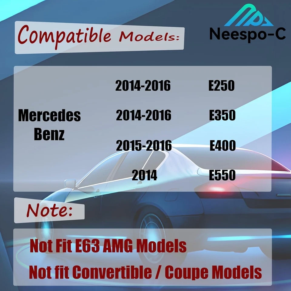 For 2014-2016 Mercedes E350 E550 E400 E550 W212 Chrome/Silver Front Grille Grill Foto 3 de 4