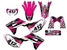 2021-2024 CRF 450 RL MAYHEM Pink Senge Graphics Kit Compatible with Honda