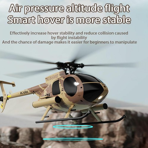 Remote Control Helicopter 4CH UAV 1:28 Single Blade RC Helicopter RTF Red F8R4 - Picture 8 of 13