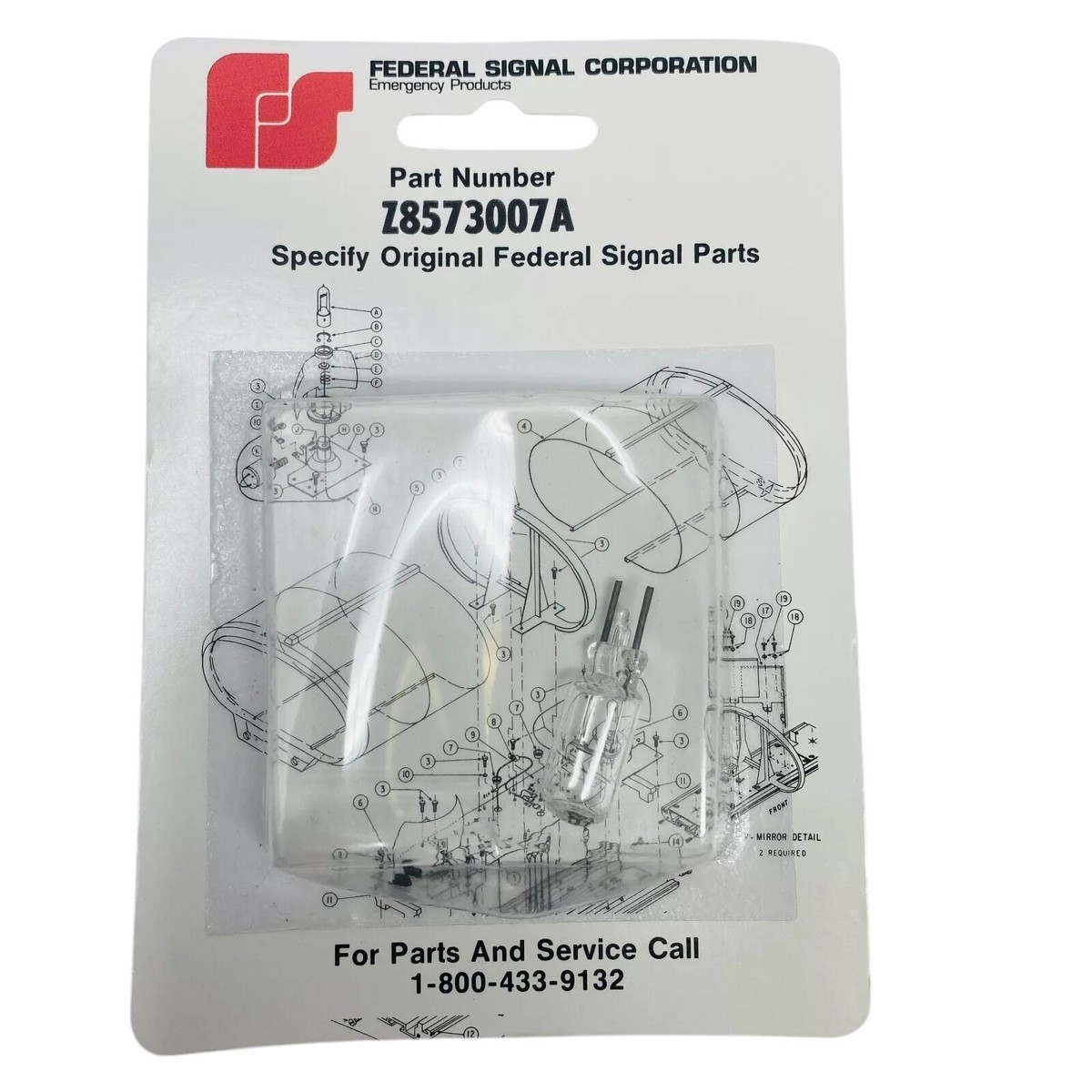 ボタン　sar Genuine Federal Signal Halogen Light Bulb Z8573007A Lamp, 27
