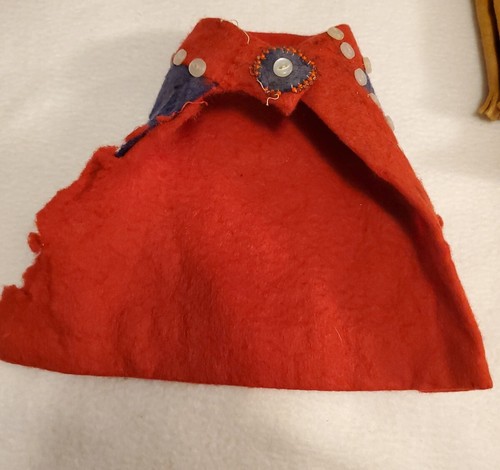 VTG Native American Indian Woman 11" Carlson Doll w beaded coat leather dress - Picture 13 of 14