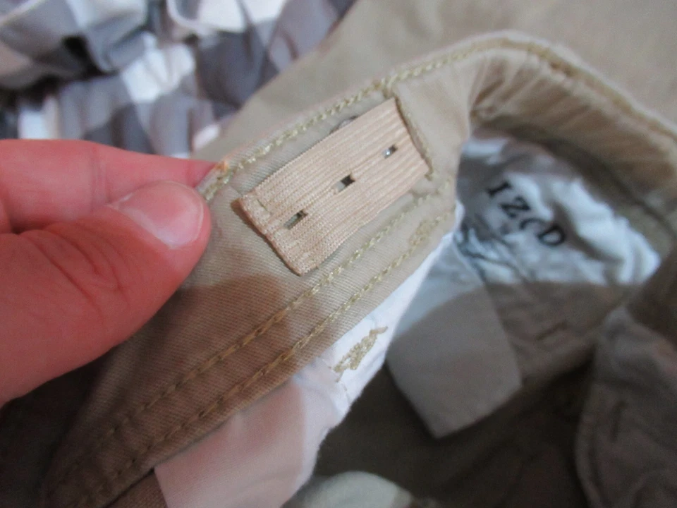 Izod: Boys Size 14 Husky Brown Khaki Pants, With Adjustable Waist - Image 4 of 4