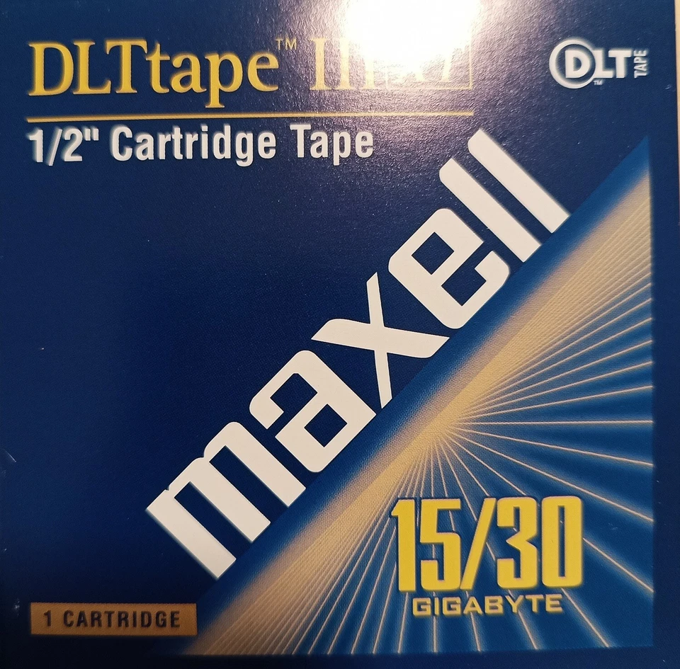 Maxell DLT IIIXT Data Tape – 15/30GB Backup Cartridge for DLT 2000XT Drives - Image 2 of 2