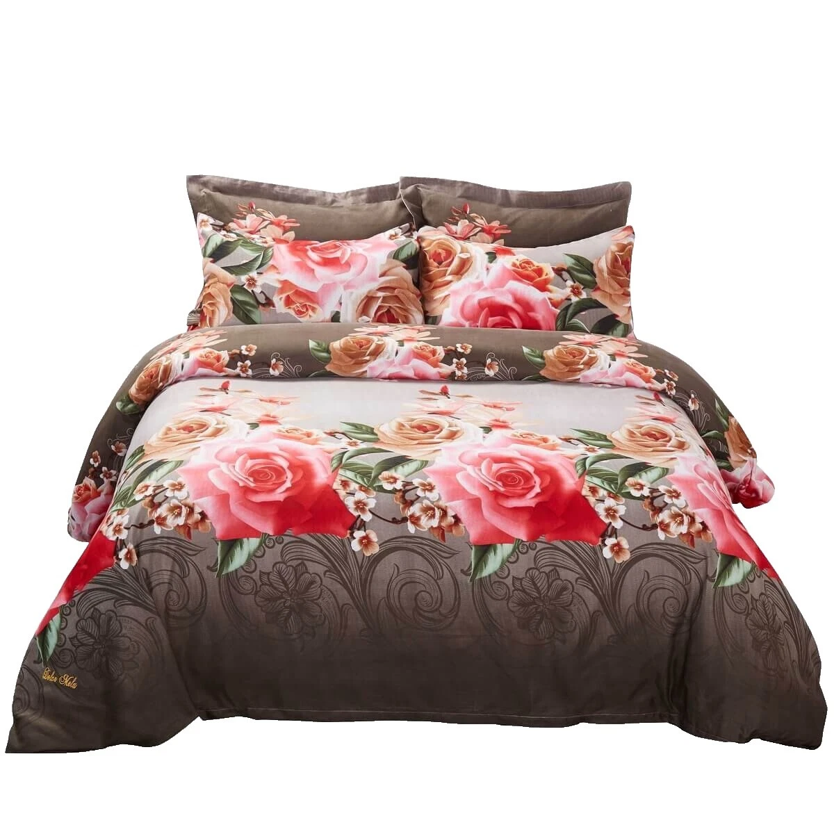 Cotton Blend Multicolor Floral Duvet Covers & Bedding Sets