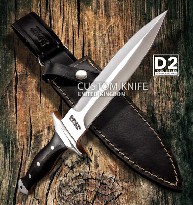 Hand Made by Impact Cutlery Rare D2 Custom Full Tang Knife Dagger