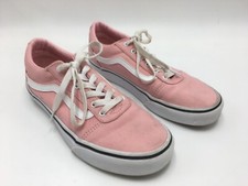 Vans Old Skool Missy Women's Size 6 Low Lace Up Pink White Shoes 507698