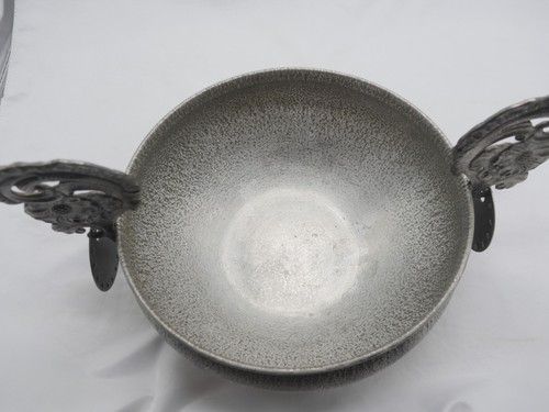 heavy vintage Norsk Norwegian Norway handmade branded Eik tinn Viking bowl - Picture 6 of 11