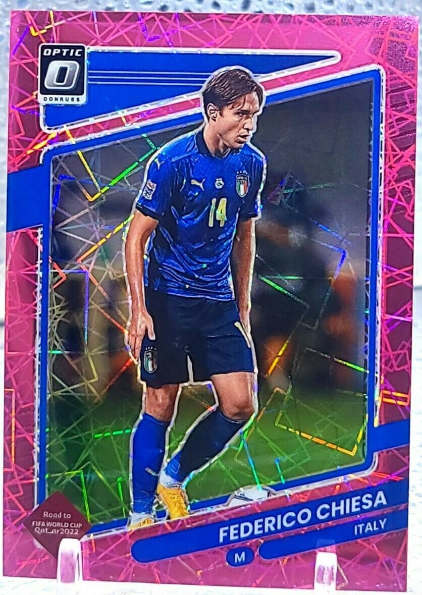2021-22 Donruss Optic Road To Qatar Federico Chiesa PINK VELOCITY PRIZM #24/25