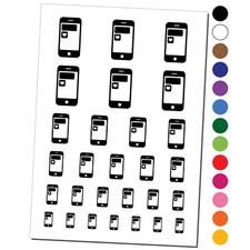 Mobile Tablet Phone Heart Text Message Temporary Tattoo Water Resistant Set